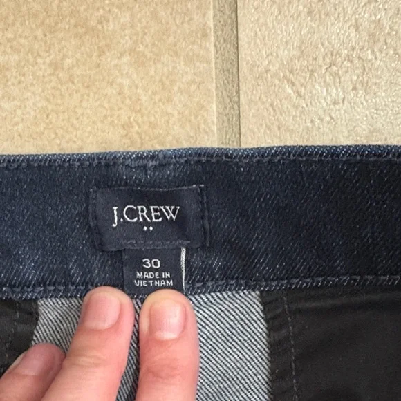 J. Crew Navy Denim Trouser Jeans - 30” Waist - Picture 2 of 5